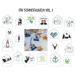 Stickdatei ITH - Schneekugel Vol. 1